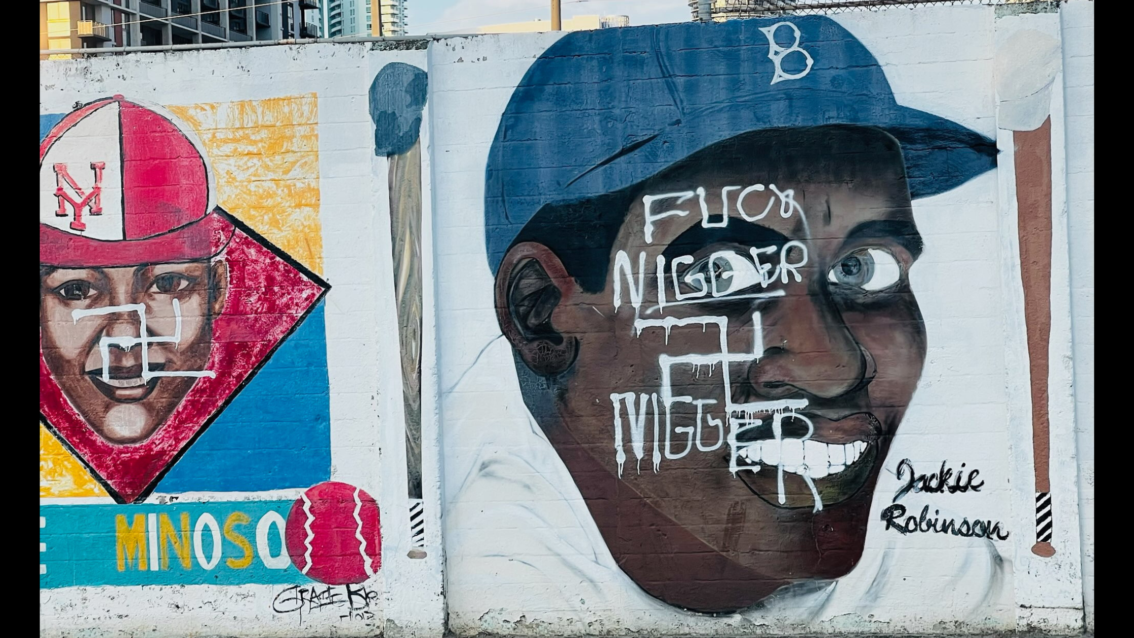 Historic Overtown Mural of Black Legends Defaced with Racist Slurs